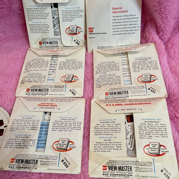 Vintage 2 View- Master Stereo Viewer with 6 Stereo picture stories lot - Picture 11 of 16